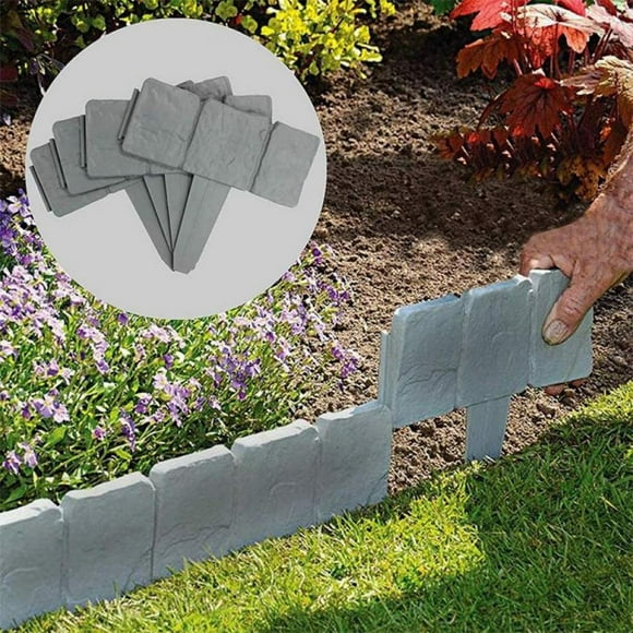 10 in x 5 inch Sandstone Edging Stone Decorative Artificial Block Ground Stakes